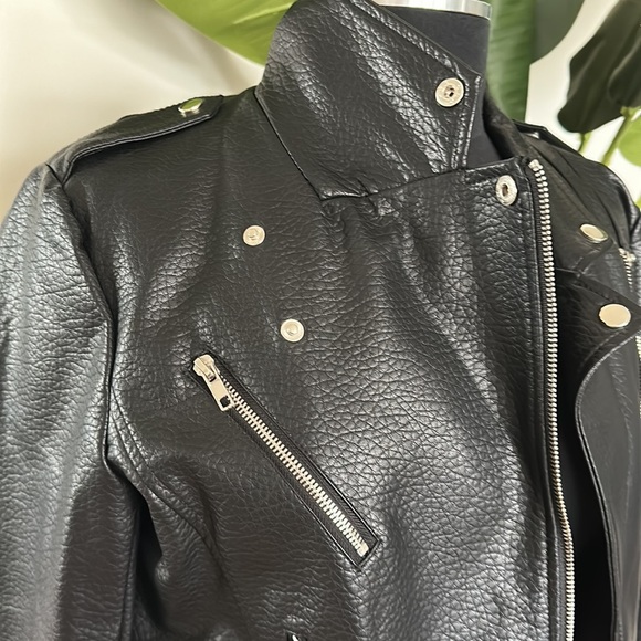 Brunette The Label Vegan Leather Jacket The Florence - Picture 3 of 9